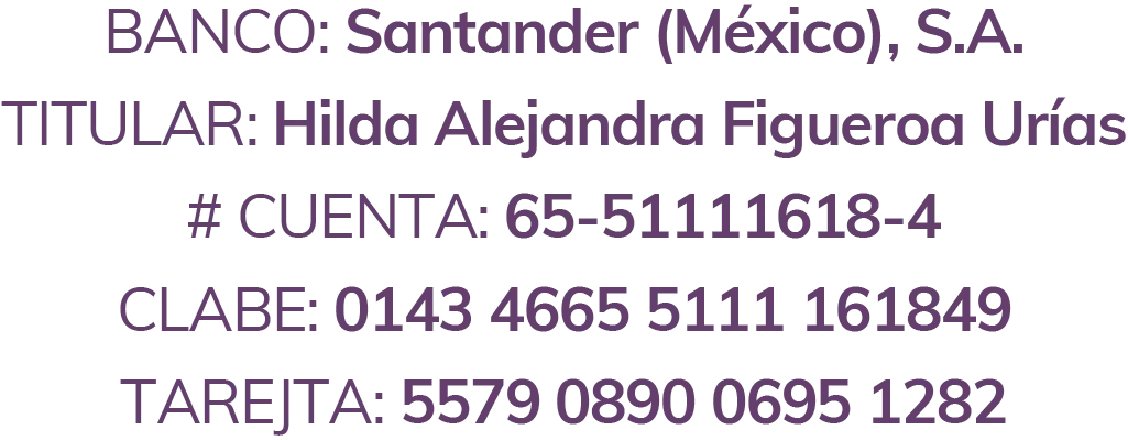 Datos Bancarios Maestras de las Niñas Sabias